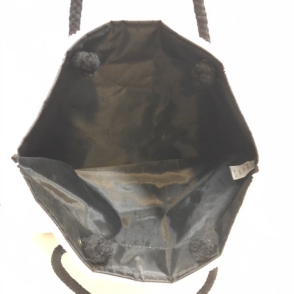 Mary Kay Soft Pink Fuzzy Tote Black Rope Handles16x13" - Picture 4 of 6